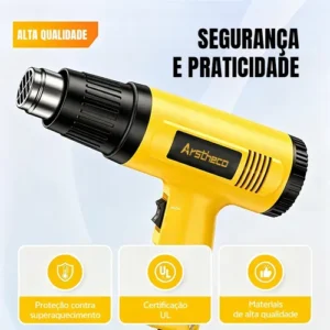 Soprador Térmico 2200w 220v Ar Quente Temperatura Até 550 °c - Imagem 7