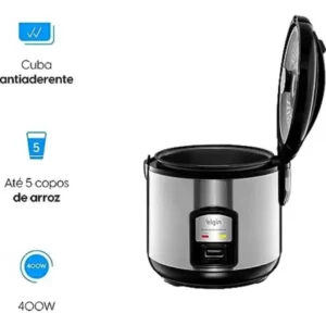Panela De Arroz Elétrica Elgin 400w 5 Xícaras Cor Preto - Imagem 3