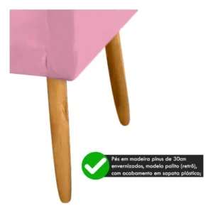 Poltrona Nina Para Sala Decorativa Suede Agm Decor - Imagem 5