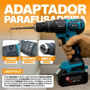 Kit Multi Ferramentas 5 Em 1 A Bateria 48v Profissional - Imagem 5