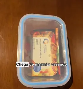 Kit 10 Potes Herméticos Vidro 640ml Starhouse Marmita Forno Micro-ondas Airfryer com 4 travas de super vedação - Imagem 15