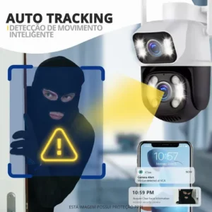 Câmera Segurança Ip Externa Wifi A28 App Icsee À Prova Dágua - Imagem 7