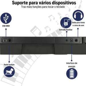 Kit Teclado Musical Casio Profissional Ctk3500 + Acessórios - Imagem 6
