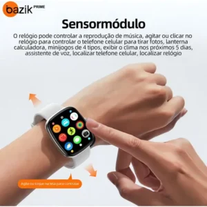 Relógio inteligente smartwatch ultra Bazik Prime S35 Ultra Max masculino e feminino cor preto para android ios 123 modos esporte ip67 47mm - Imagem 9