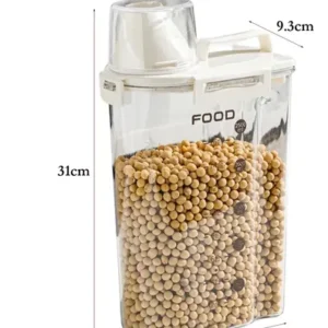 Pote Hermético Acrílico 2,5l Bico Dosador Transparente - Imagem 10