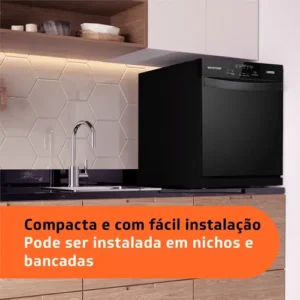 Lava Louças Brastemp 8 Serviços Preta - BLF08AE Preto - Imagem 10