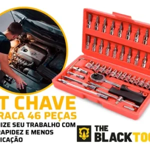 Parafusadeira Furadeira De Impacto Sem Fio 21v Com 46 Peças - Imagem 9
