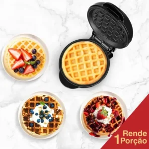 Mini Máquina De Fazer Waffle Panqueca Portátil Elétrica 110v - Imagem 10