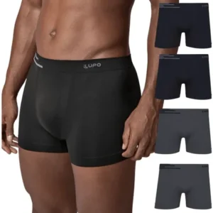 Kit 4 Cuecas Lupo Boxer Poliamida Box Sem Costura Original - Imagem 2