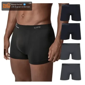 Kit 4 Cuecas Lupo Boxer Poliamida Box Sem Costura Original - Imagem 1