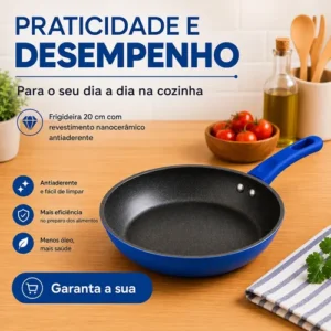 Frigideira Antiaderente Nanocerâmica 20cm Indução Premium - Imagem 10