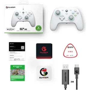 Controle GameSir G7 SE com Fio para Xbox One Series S X PC Hall Effect Botões Mecânicos Cor Branco - Imagem 13