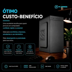 Pc Cpu Work Intel I5 4570 H81m 8gb Ssd 240gb - Imagem 6