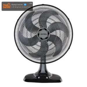 Ventilador de Mesa Ventisol Turbo 6 Pás 50cm Preto 4200 - Imagem 1
