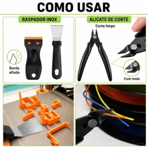 Kit 54 Peças Completo de Ferramentas Manuais para Impressão 3D, Alicate, Pinças, Estilete, Agulhas Inox para Limpeza de Bico - Imagem 10