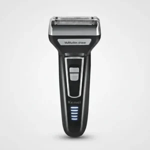Aparador Barbeador Kemei KM-6558 Recarregável 3 Em 1 Cabeças Removíveis Bivolt - Imagem 11