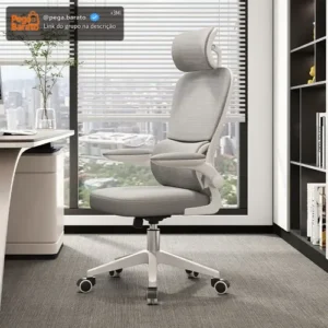 Cadeira Escritório Ergonômica Python Fly Cor Cinza Com Supor - Imagem 1