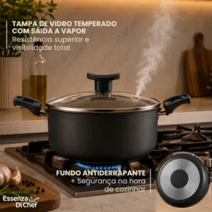 Conjunto Panelas Antiaderente 10 Peças Teflon Várias Cores - Imagem 8