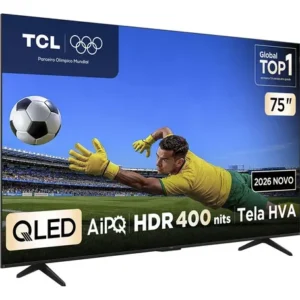 Smart TV TCL 75 Polegadas QLED 4K P7L WiFi Bluetooth Google TV HDR10+ 120 Hz VRR AIPQ 75P7L - Imagem 2