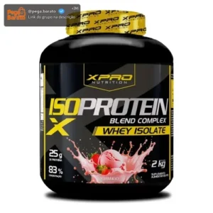 Whey Protein Iso Blend Complex Morango 2kg Zero Açúcar - XPro Nutrition - Imagem 1