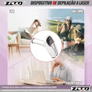 Depilador A Laser 990 Mil Pulsos 9 Marchas Três Modos Zcco - Imagem 7