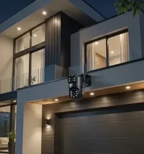 Kit 2 Câmeras de Segurança IP WiFi Interna Externa Full HD 360° Visão Noturna Detecção de Movimento Áudio Bidirecional Monitoramento Residencial - Imagem 2