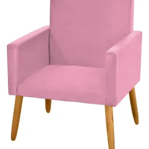 Poltrona Nina Para Sala Decorativa Suede Agm Decor - Imagem 6