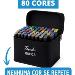Kit Canetinhas 80 Cores Bobbie Goods Ponta Dupla Colorir - Imagem 6
