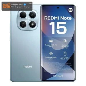 Smartphone Xiaomi Redmi Note 15 4g 6gb Ram 128gb Tela Amoled 6.77 Câmera 108mp Azul - Imagem 1
