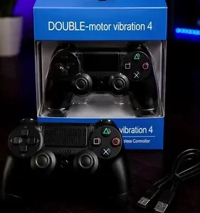 Kit 2 Controle Para Ps4 Sem Fio Redfin Para Ps4 Pc Bluetooth Touchpad Vibração Dupla Joystick Compatível PS4 Videogame TV PC Celular Android Manete Smart TV Headset - Redfin - Imagem 2