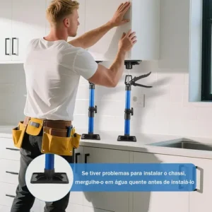 Kit 2 Peças Haste Suporte Telescópica Ferramenta 50-115cm - Imagem 11