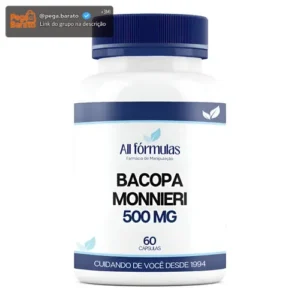 Bacopa Monnieri 500 Mg 60 Cápsulas - Original - All Fórmulas - Imagem 1