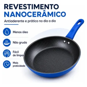 Frigideira Antiaderente Nanocerâmica 20cm Indução Premium - Imagem 3