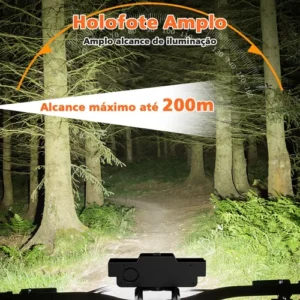 Lanterna Farol Bicicleta Recarregavel Profissional 9 Led Prova Dagua Potente Usb Para Bicicleta Luz Forte Prova Dagua - Imagem 3