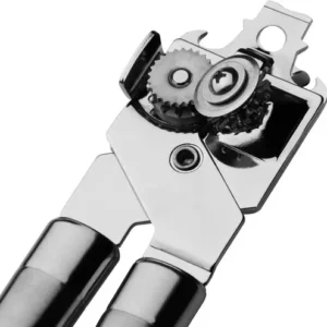Abridor De Lata Automático Manual Profissional Aço Inox Emborrachado Abre Latas Fácil Sem Esforço Corte Lateral Seguro Sem Rebarbas Abridor De Lata Cozinha Casa Restaurante Bar Uso Diário Premium - Imagem 6
