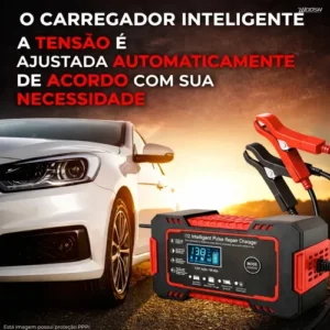 Carregador Inteligente De Bateria Automotiva 12v 6a Bivolt Recupera Baterias 4ah A 100ah Todos Veículos Moto Carro Caminhão Barco - Imagem 6