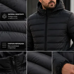 Jaqueta Masculina Bobojaco Puffer Inverno Frio Qualidade - Imagem 5
