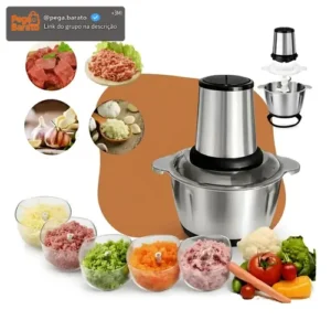 Multiprocessador Triturador Alimentos Elétrico Inox 2l 110v - Imagem 1