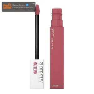 Batom Líquido Matte Longa Duração 16H Não Transfere Cor Intensa Acabamento Matte Confortável Aplicador Preciso Cor 155 Ring Leader Rosa Queimado SuperStay Matte Ink Maybelline NY 5ml - Imagem 1