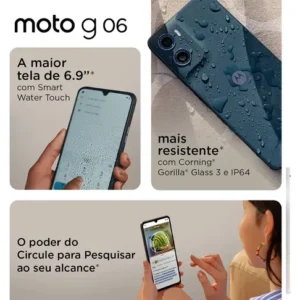 Smartphone Moto G06 - 128gb 12gb(4gb Ram + 8gb Ram) Nacional - Imagem 8
