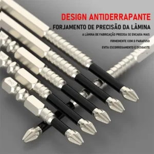 Kit Ponta Bits Magnéticas Antiderrapante Impactos K5 Ph2 9pc - Imagem 10