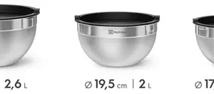 Electrolux Kit Bowls Tigelas em Inox com Tampa Plástica 3 Unidades Utensílios Domésticos de Cozinha - Imagem 3