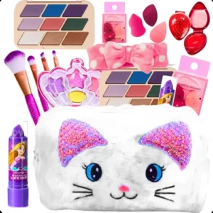 Kit Maquiagem Infantil Kalon Lashes Maleta 8 Peças Com Batom e Acessórios - Imagem 12