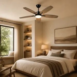 Lynkalat Ventilador Teto Madeira 42 Led Silencioso Ctrl - Imagem 7