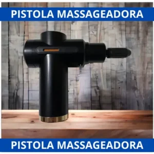 Massageador Elétrico Portátil Profissional Muscular Pistola Cor Preto - Imagem 4