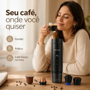 Cafeteira Expresso Portátil 3x1 Elétrica Recarregável Usb - Imagem 3