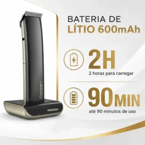 Aparador De Pelos Pritech Pr-705 A Prova D'áGua Maquina De Cortar Cabelo - Imagem 6