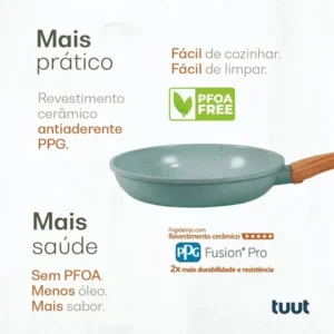 Jogo De Panelas Cerâmico Triplo Indução Tuut Ecoglid 8 Peças Cor Marble - Imagem 6