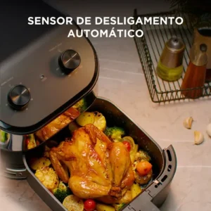 Fritadeira Air Fryer 5,5l Widemax Com Interior De Alumínio 1900w Midea - Imagem 3