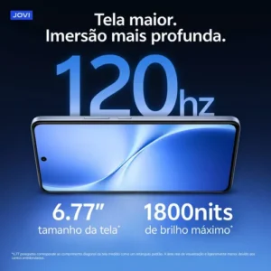 Smartphone JOVI T1 5G 256GB 16GB RAM (8GB+8GB Estendida) Bateria 6500mAh Câmera 50MP 4K - Preto Titânio - Imagem 11